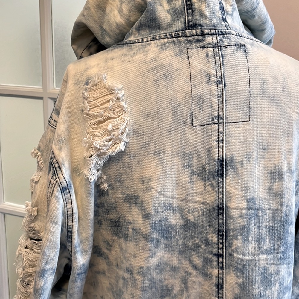 Smoke Rise distressed denim jacket - Picture 8 of 12
